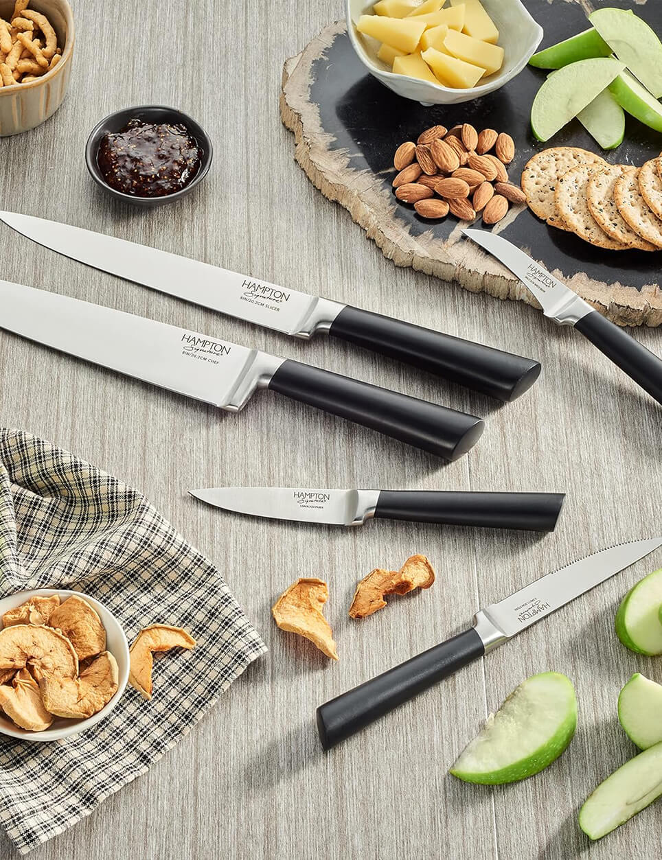 Profile Soporte para cuchillos más cuchillos - Beech Wood