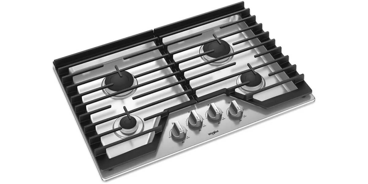 Whirlpool – Plantilla de Gas 4 Quemadores – WCG55US0HS