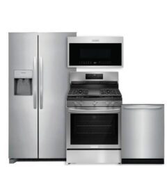 Combo Frigidaire: Refrigeradora + Cocina + Microondas + Lavaplatos